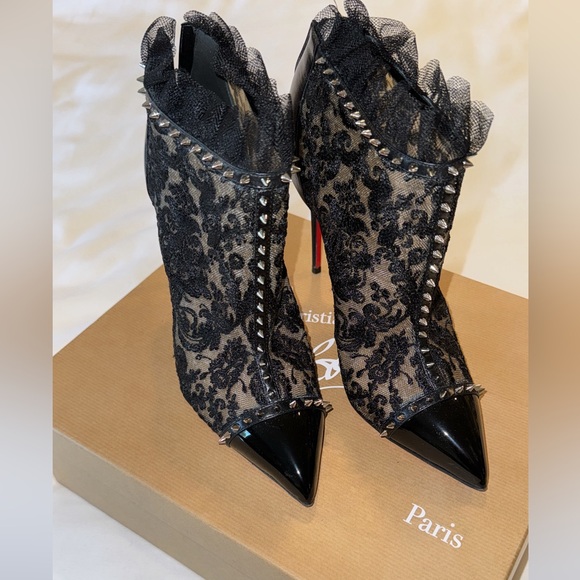 Louboutin Pigalla 100 Pat/rete/dent - Picture 1 of 3